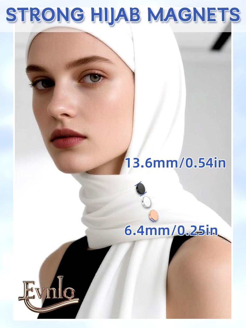 Evnlo 12 Pairs Strong Hijab Magnets, Thin Pinless Magnetic Hijab Pins for Scarf, Shirt, Veil, Dress– No-Snag Matte, Multi-Use for Women - Image 5